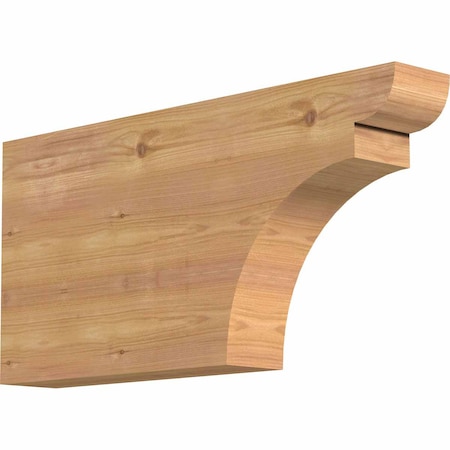 Ekena Millwork Yorktown Smooth Rafter Tail, Western Red Cedar, 3 1/2"W x 12"H x 24"L RFT04X12X24YOR00SWR